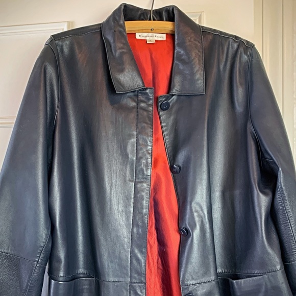 Katherine Kelly | Jackets & Coats | Katherine Kelly Vintage Navy Blue ...